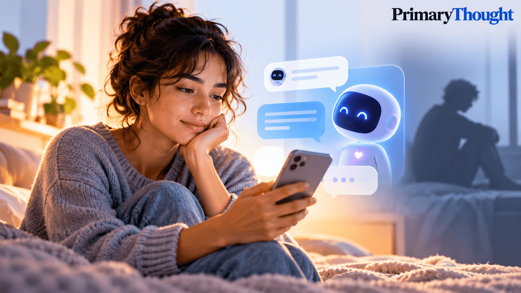 AI companion chatbot conversation illustrating emotional support, loneliness and the link between intensive Character.AI use and lower reported well-being.